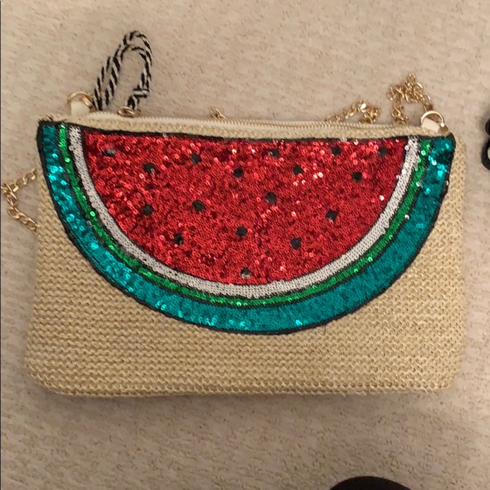 Sequin watermelon bag